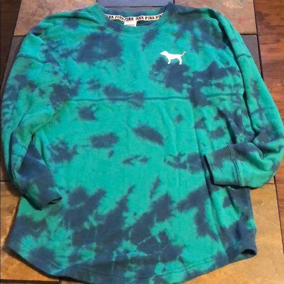 PINK Victoria's Secret Tops - pink tie dye pullover
